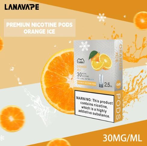 LANA電子煙 香橙口味  原裝正品 LANA煙彈  台灣現貨 711到付下單聯