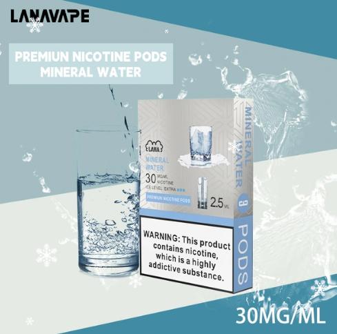 LANA電子煙冰礦泉水口味  LANA煙彈  711到付 下單聯繫lana086