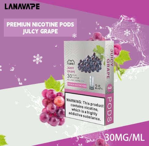 LANA煙彈葡萄口味電子煙  LANA電子煙  711到付  下單聯繫lana0