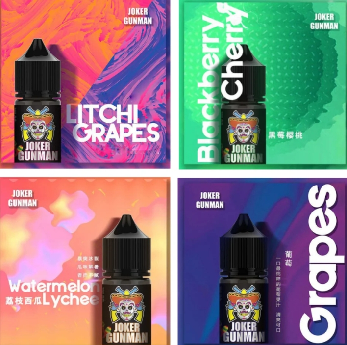 JOKER GUNMAN 小丑鹽煙油30ML   小丑鹽711到付 當天出貨 下